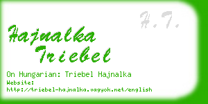 hajnalka triebel business card